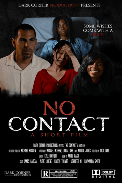 No Contact official poster artwork showing four characters against a dark background